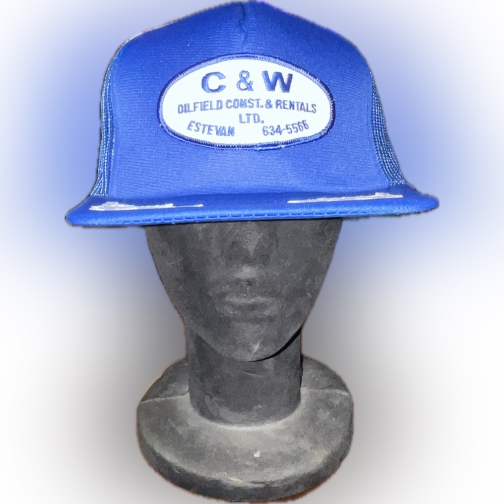 Vintage C&W Oilfield Trucker Hat – Estevan Saskatchewan 1980s
